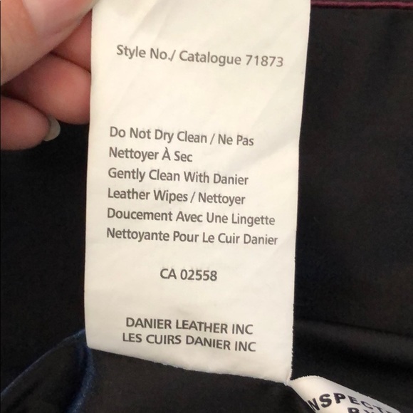 COPY - Danier Asymmetrical Zip Front Black Leather Jacket - Picture 6 of 9